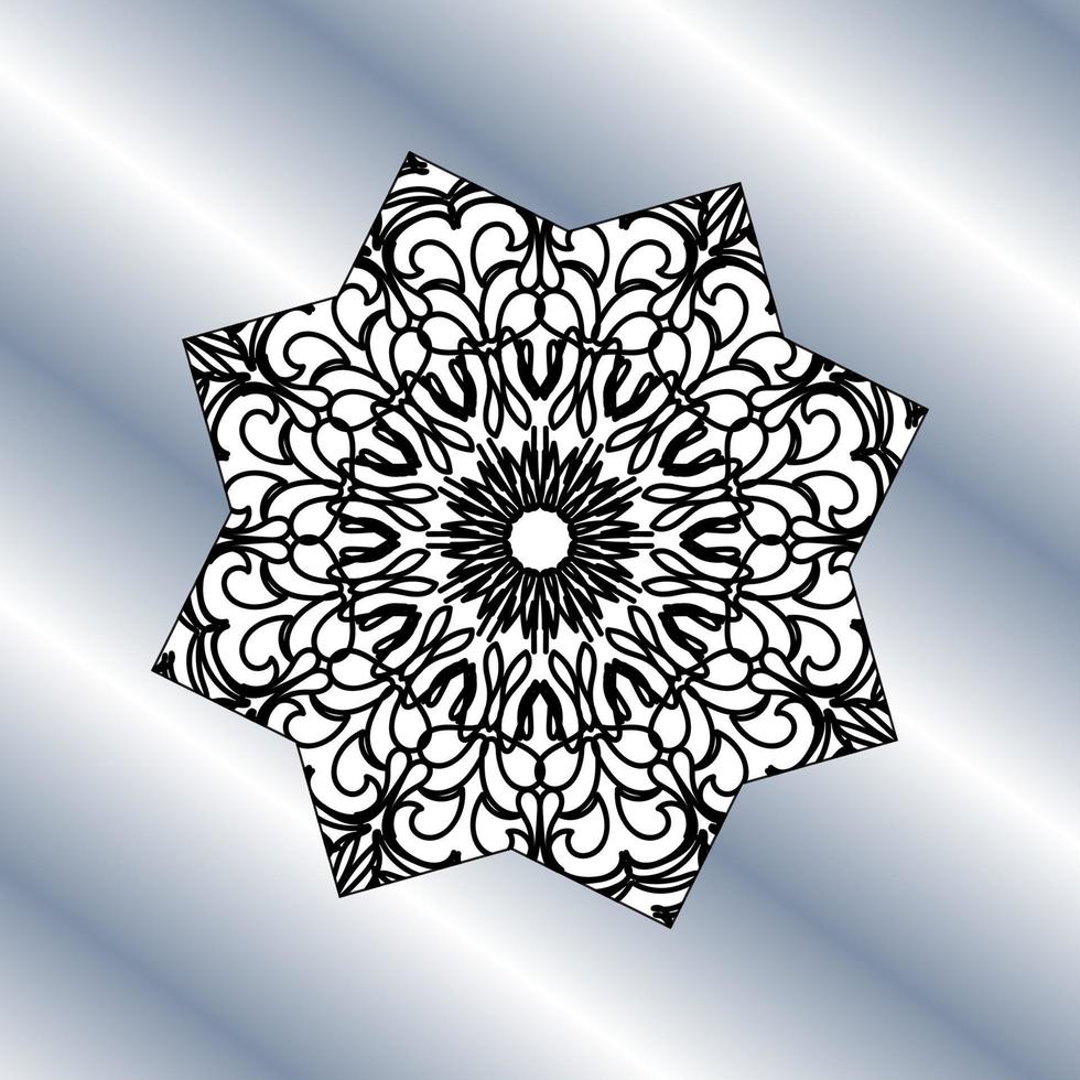 beautiful mandala in the stars. vector