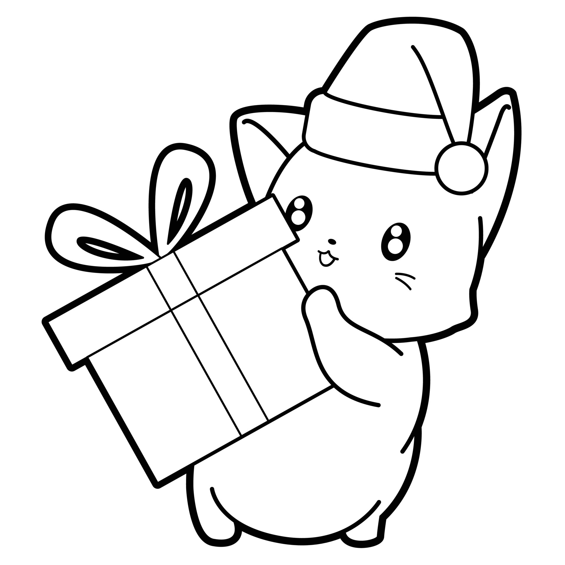 Christmas cartoon outline coloring 4653104 Vector Art at Vecteezy Christmas cartoon outline coloring 4653104 Vector Art at Vecteezy