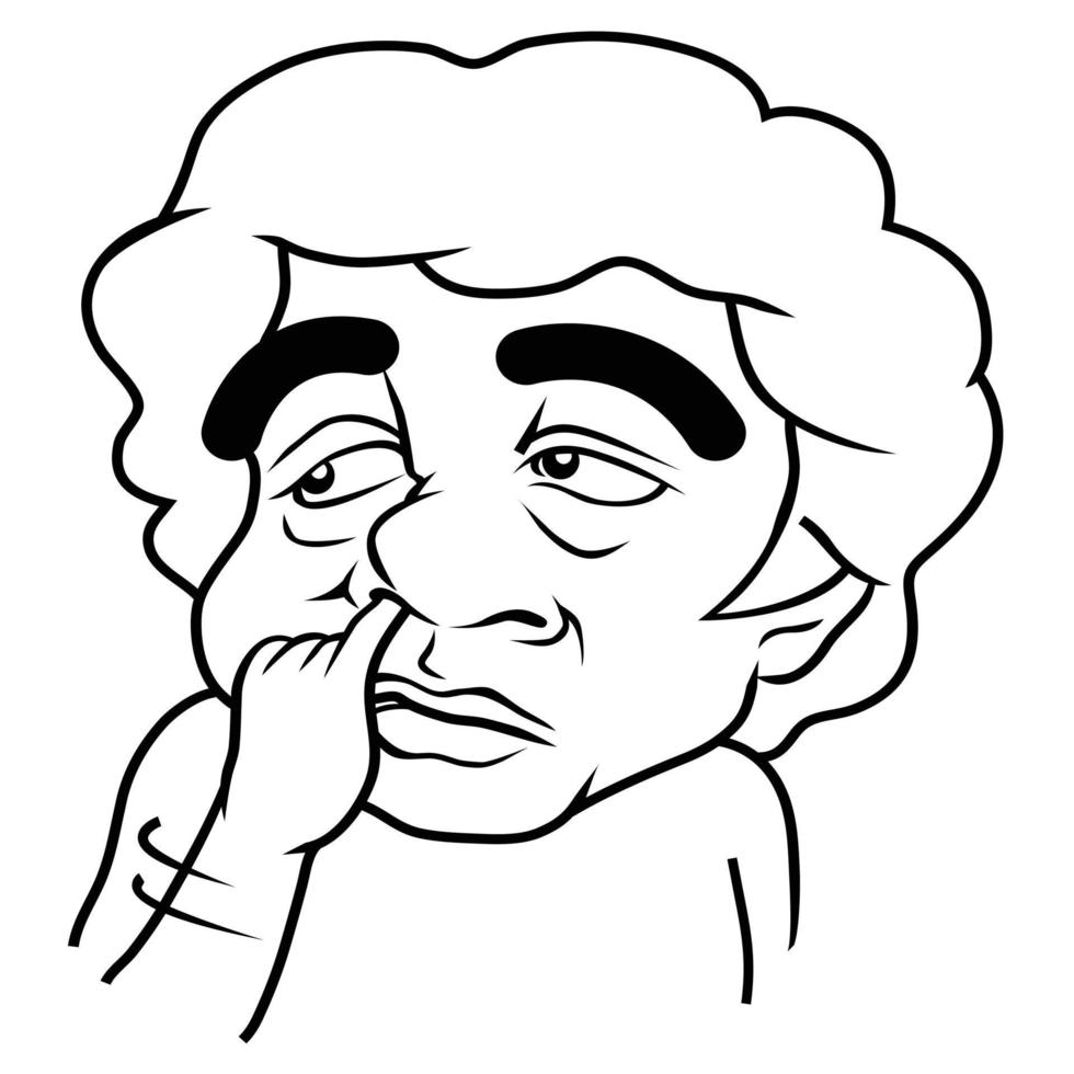 man cartoon outline vector