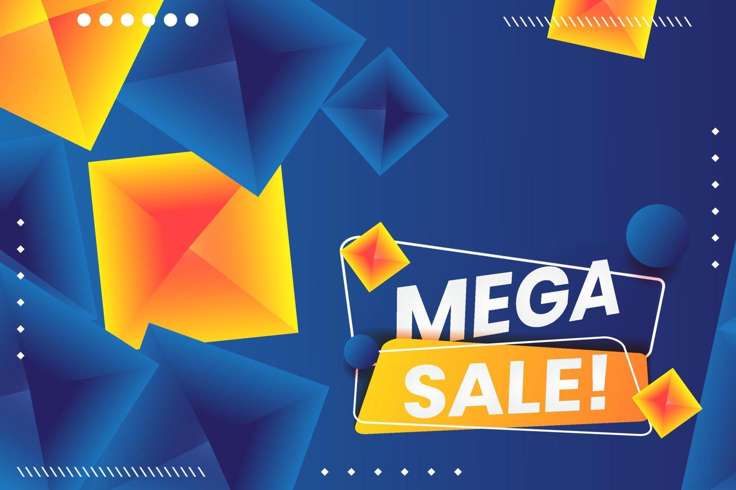 Sale banner template design vector
