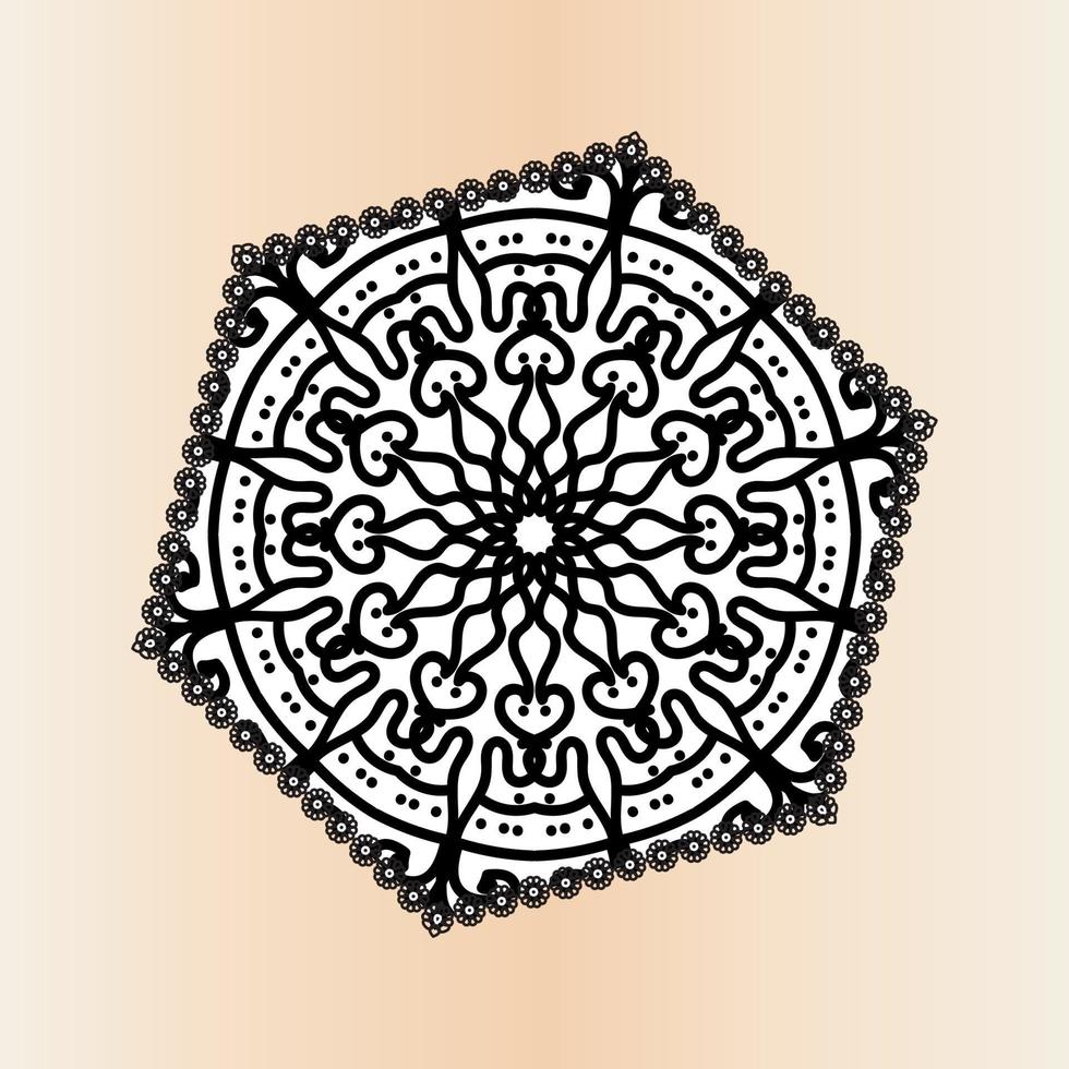 india mandala patrón de fondo vector