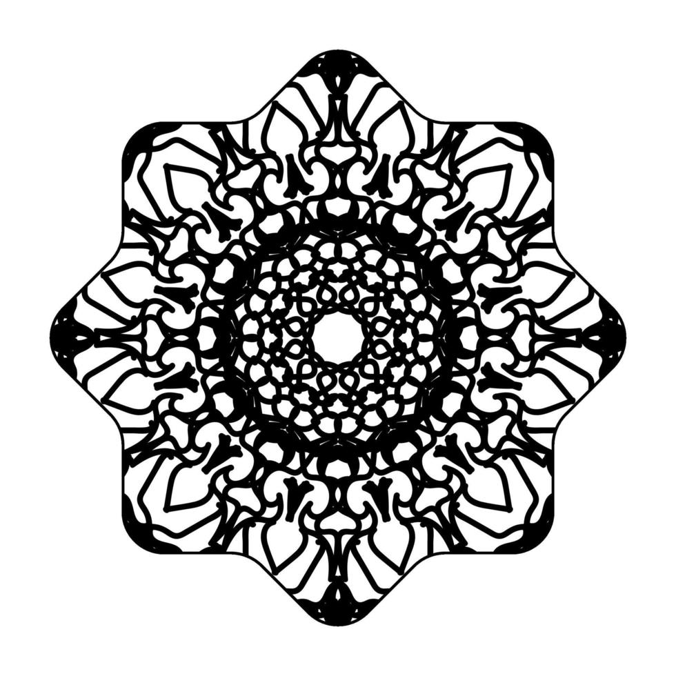 beautiful mandala in the stars. vector