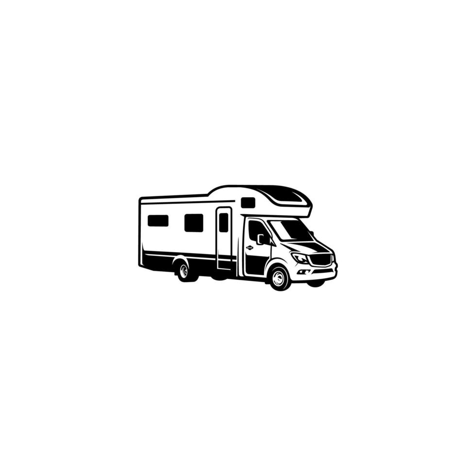 RV - autocaravana - caravana - vector de ilustración de casa rodante