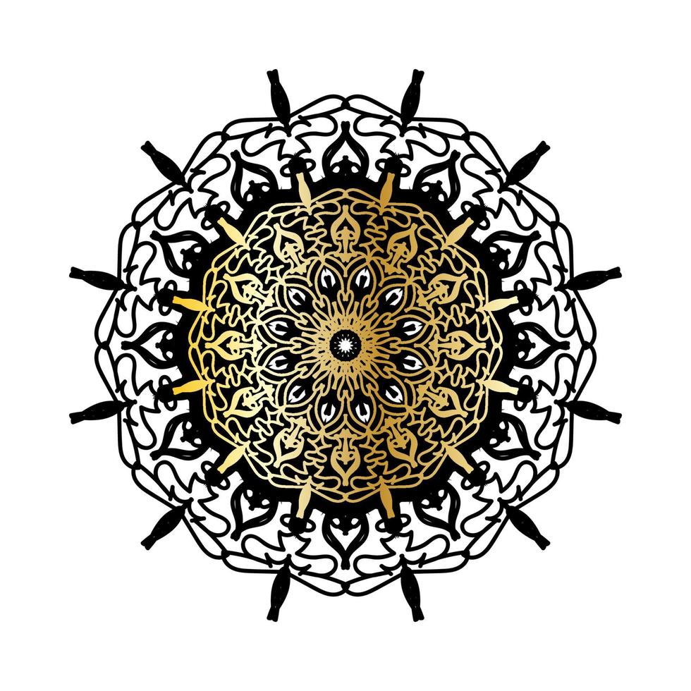 vector círculo abstracto redondo. estilo mandala de lujo.