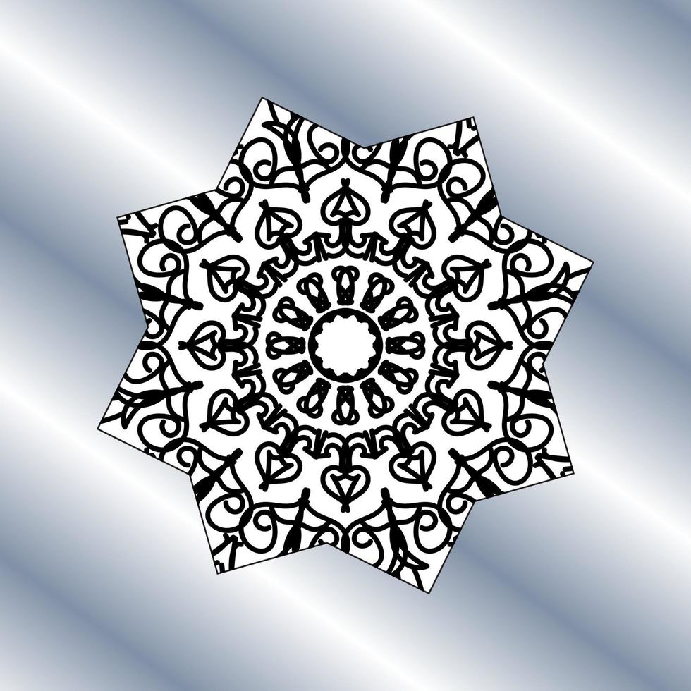 beautiful mandala in the stars. vector