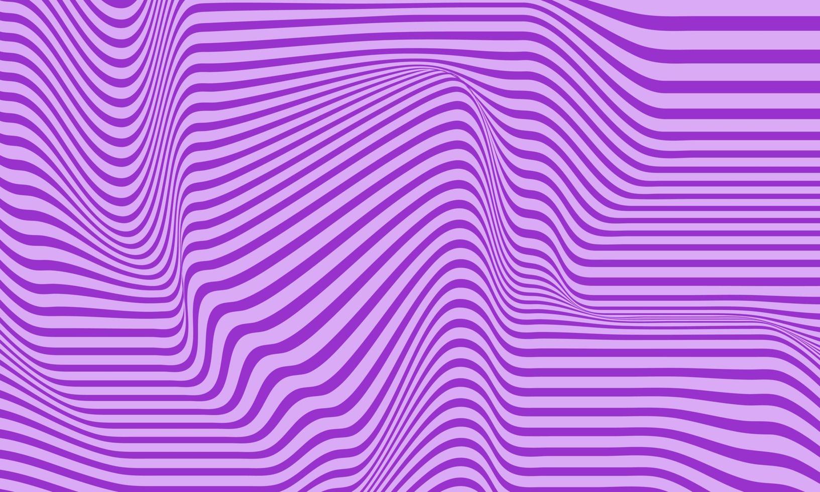 Fondo abstracto de rayas moradas con patrón de líneas onduladas. vector