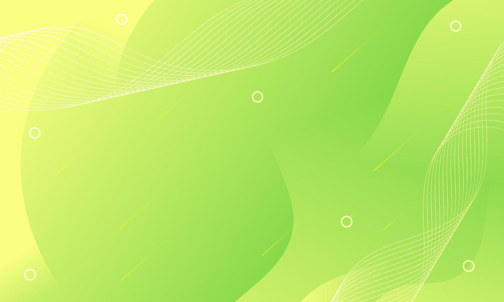 Abstract Green Fluid Wave Background vector