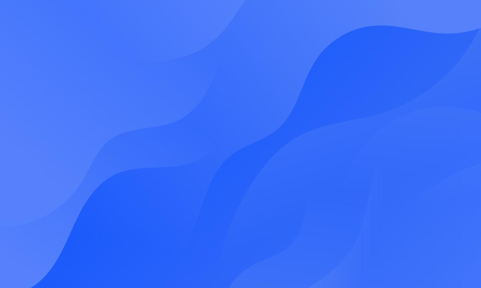 Abstract Blue Fluid Wave Background vector