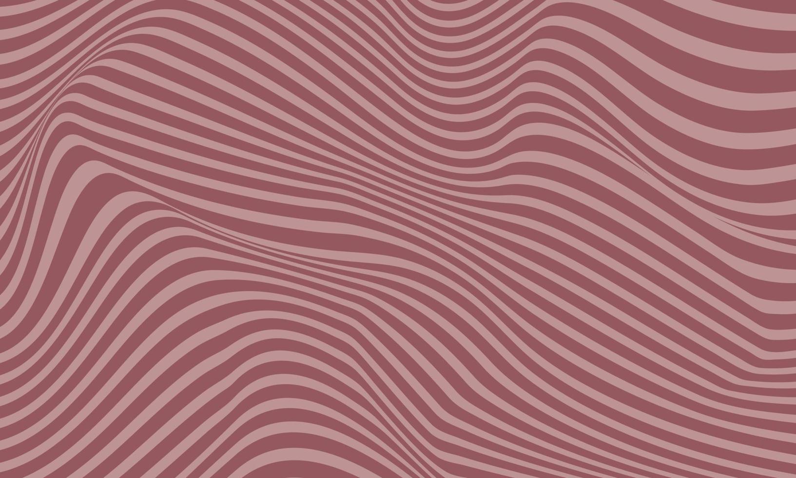 Abstract brown stripe background with wavy lines pattern. vector