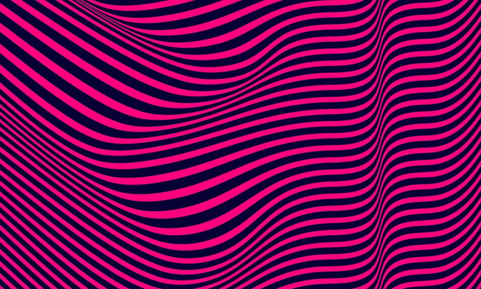Abstract stripe background in purple and blue with wavy lines pattern. vector