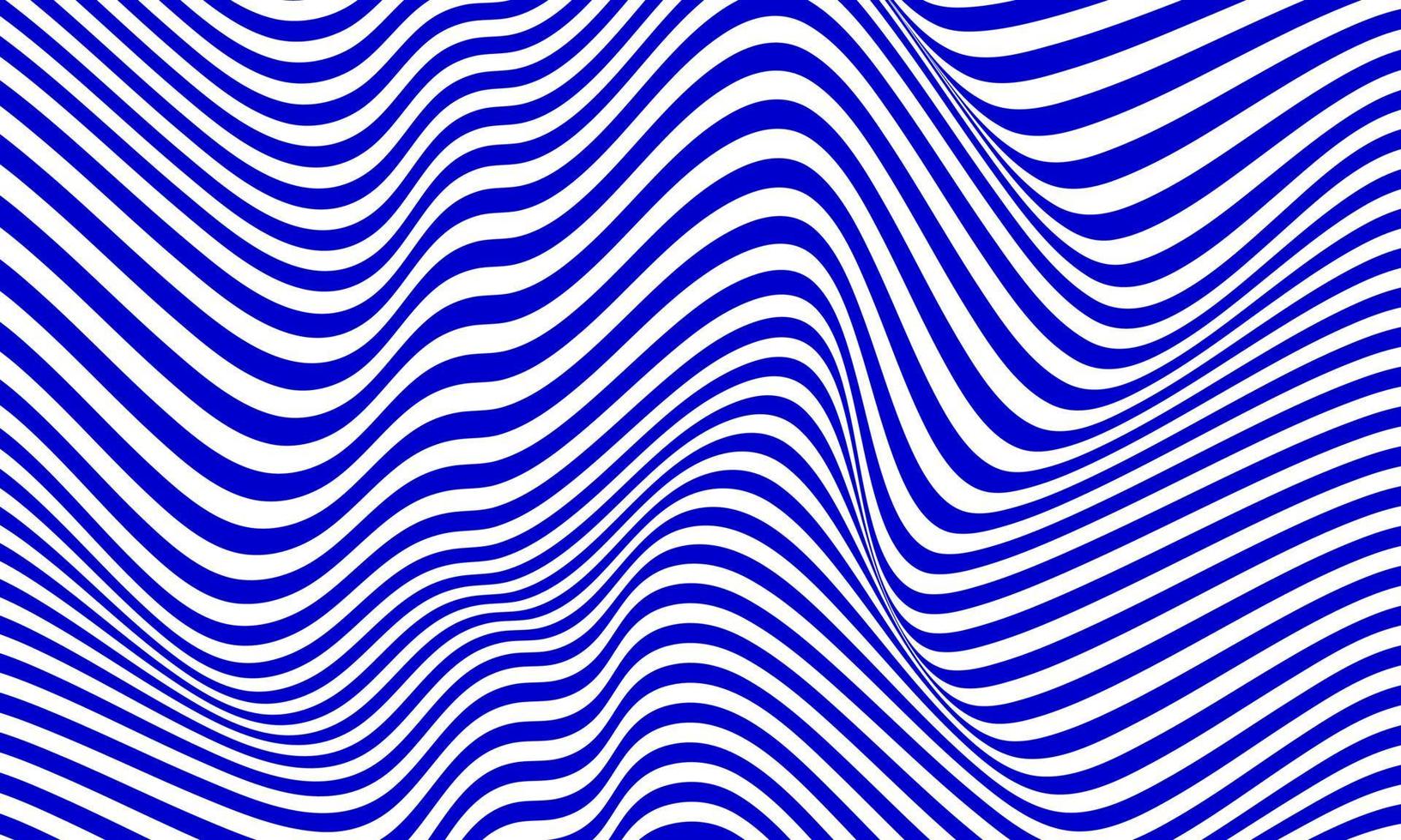 Abstract stripe background in white and blue with wavy lines pattern. vector