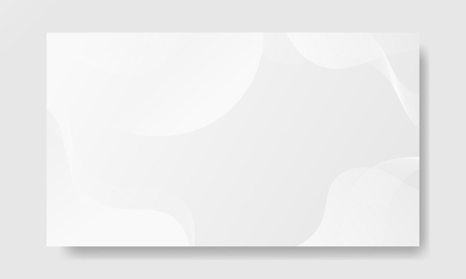 Abstract White Fluid Wave Background vector