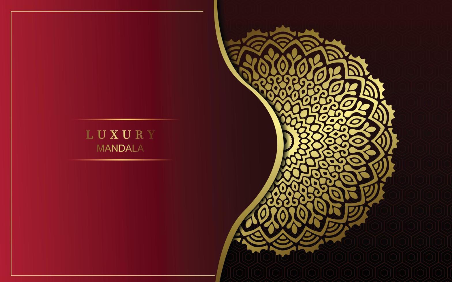 Mandala template with elegant, classic elements. Great for invitation, flyer, menu, brochure, background vector