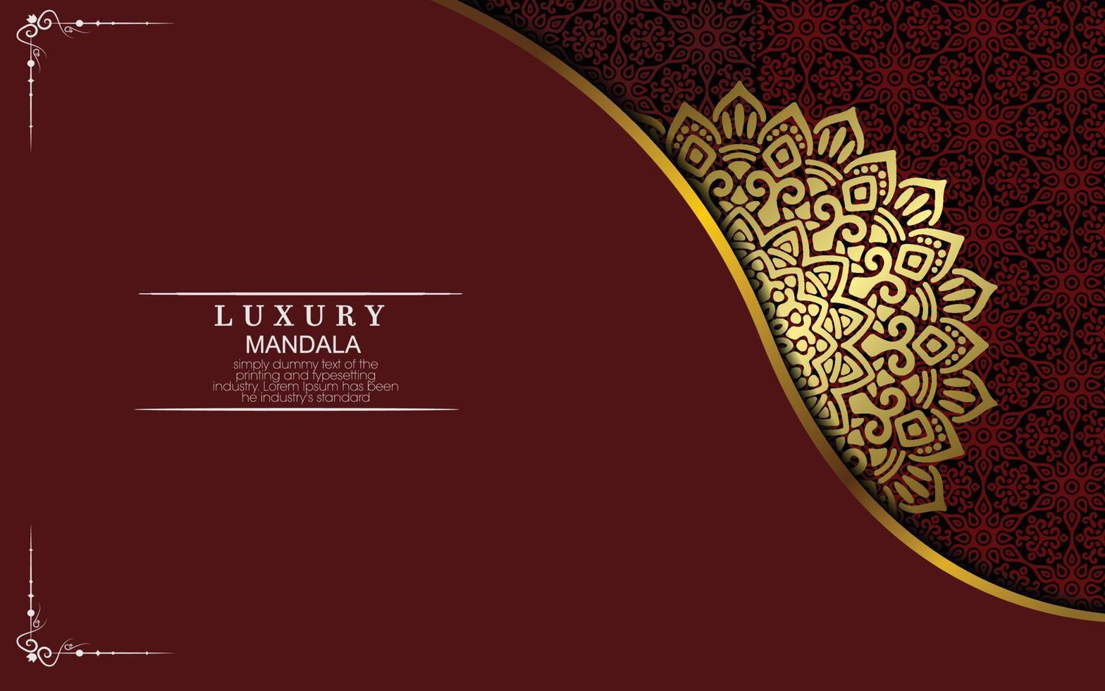 Mandala template with elegant, classic elements. Great for invitation, flyer, menu, brochure, background vector