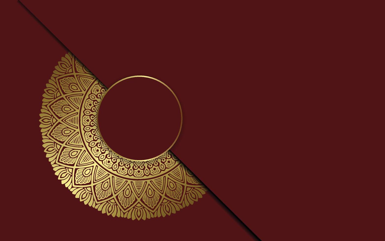 Fondo de mandala ornamental de lujo con estilo de patrón oriental islámico árabe vector