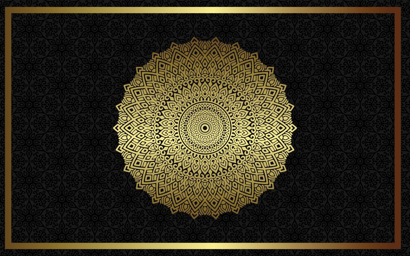 Fondo de mandala ornamental de lujo con estilo de patrón oriental islámico árabe vector