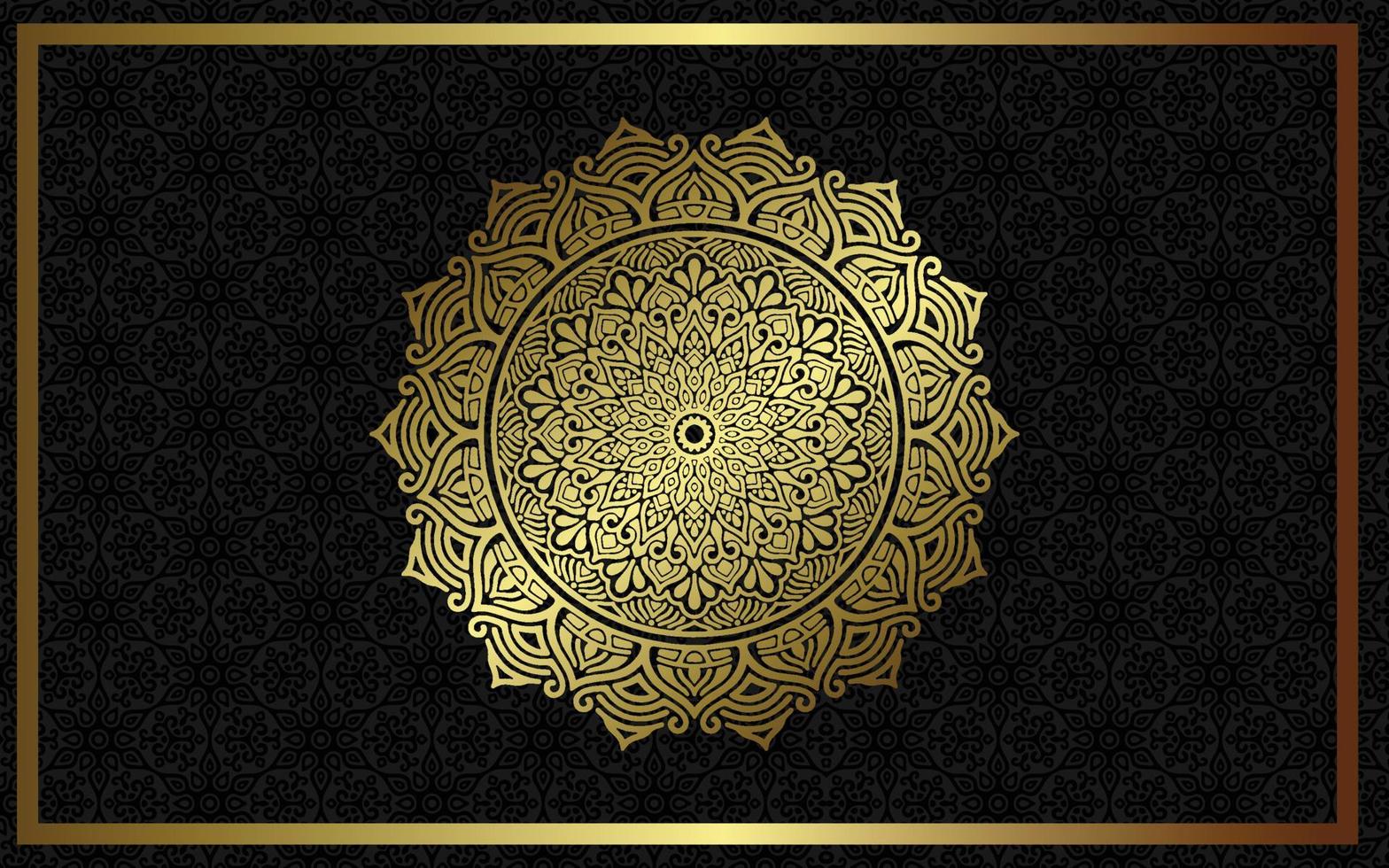 Fondo de mandala ornamental de lujo con estilo de patrón oriental islámico árabe vector