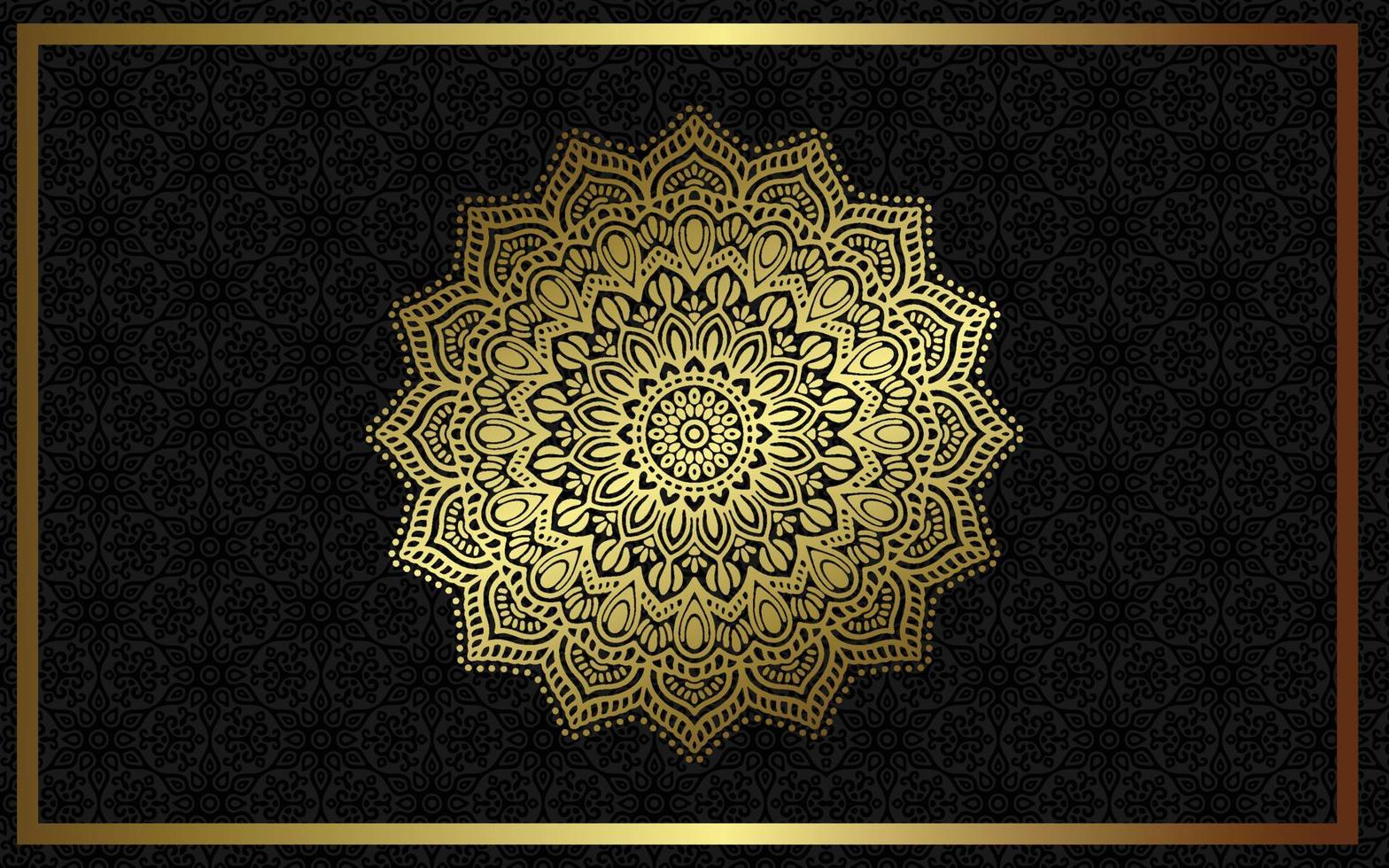 Fondo de mandala ornamental de lujo con estilo de patrón oriental islámico árabe vector