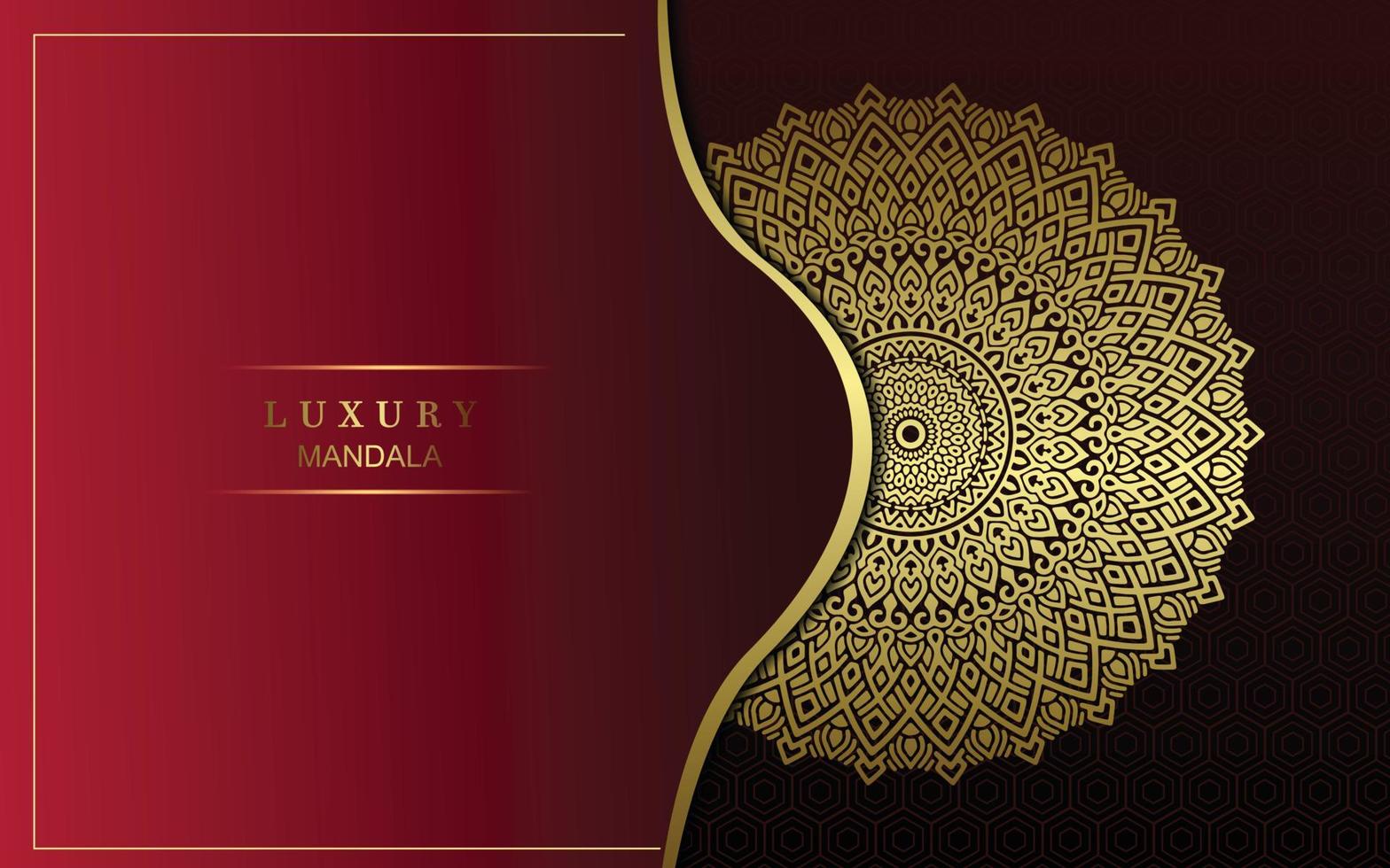 Luxury ornamental mandala background with arabic islamic east pattern style vector