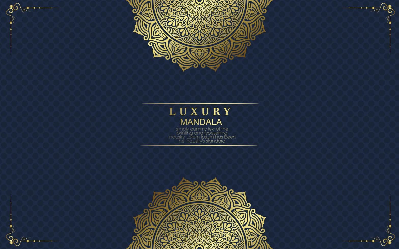 Luxury ornamental mandala background with arabic islamic east pattern style vector