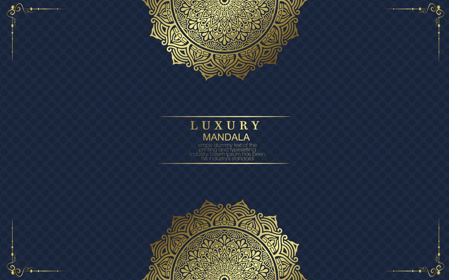 Fondo de mandala ornamental de lujo con estilo de patrón oriental islámico árabe vector