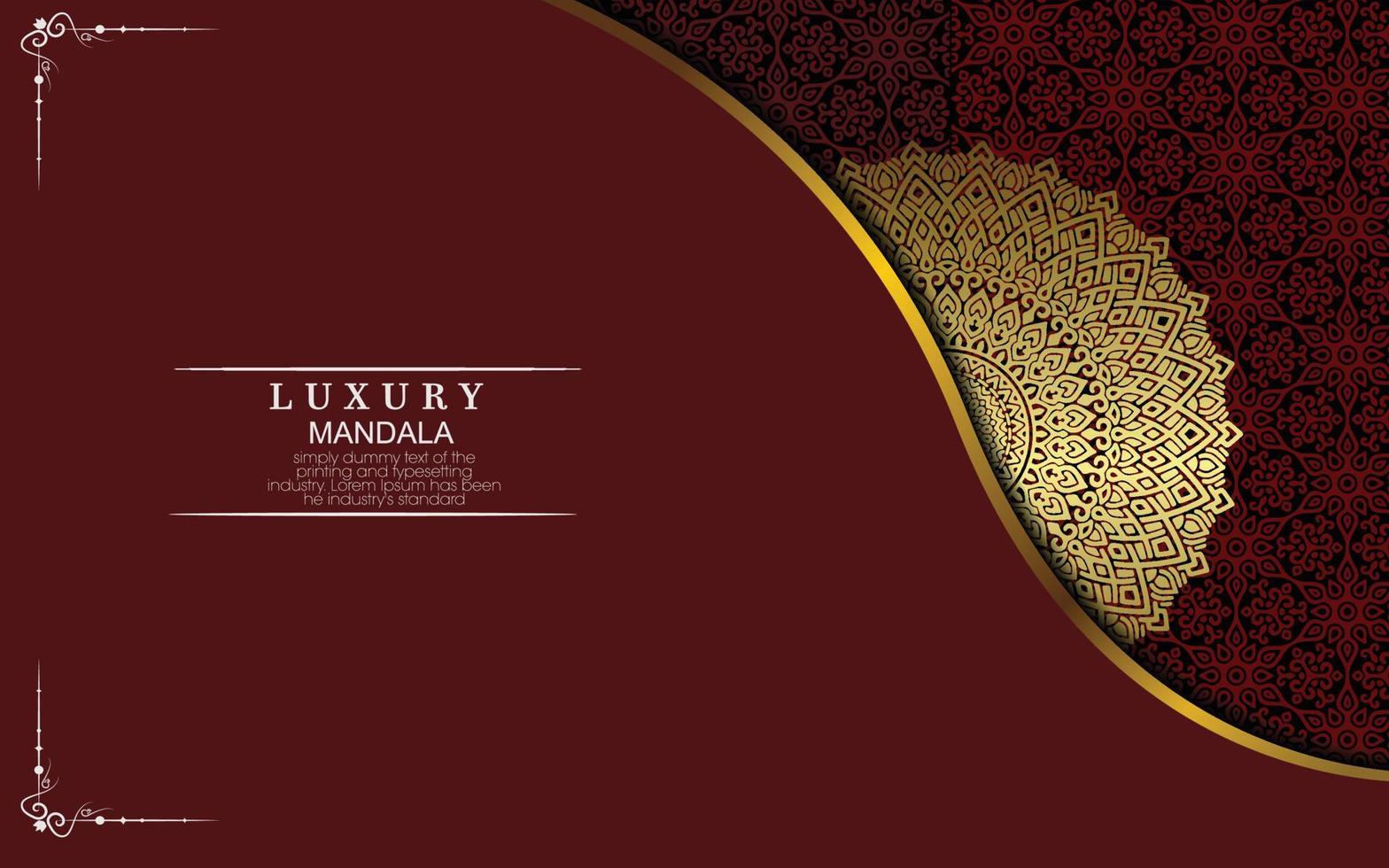 Luxury ornamental mandala background with arabic islamic east pattern style vector