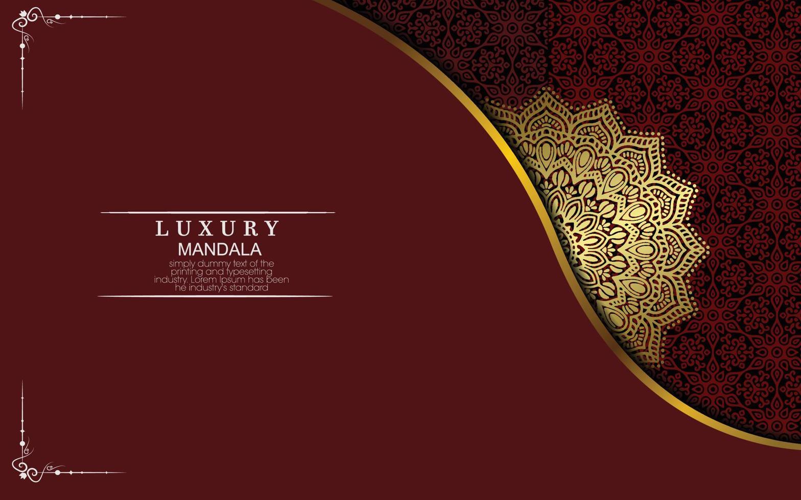 Luxury ornamental mandala background with arabic islamic east pattern style vector