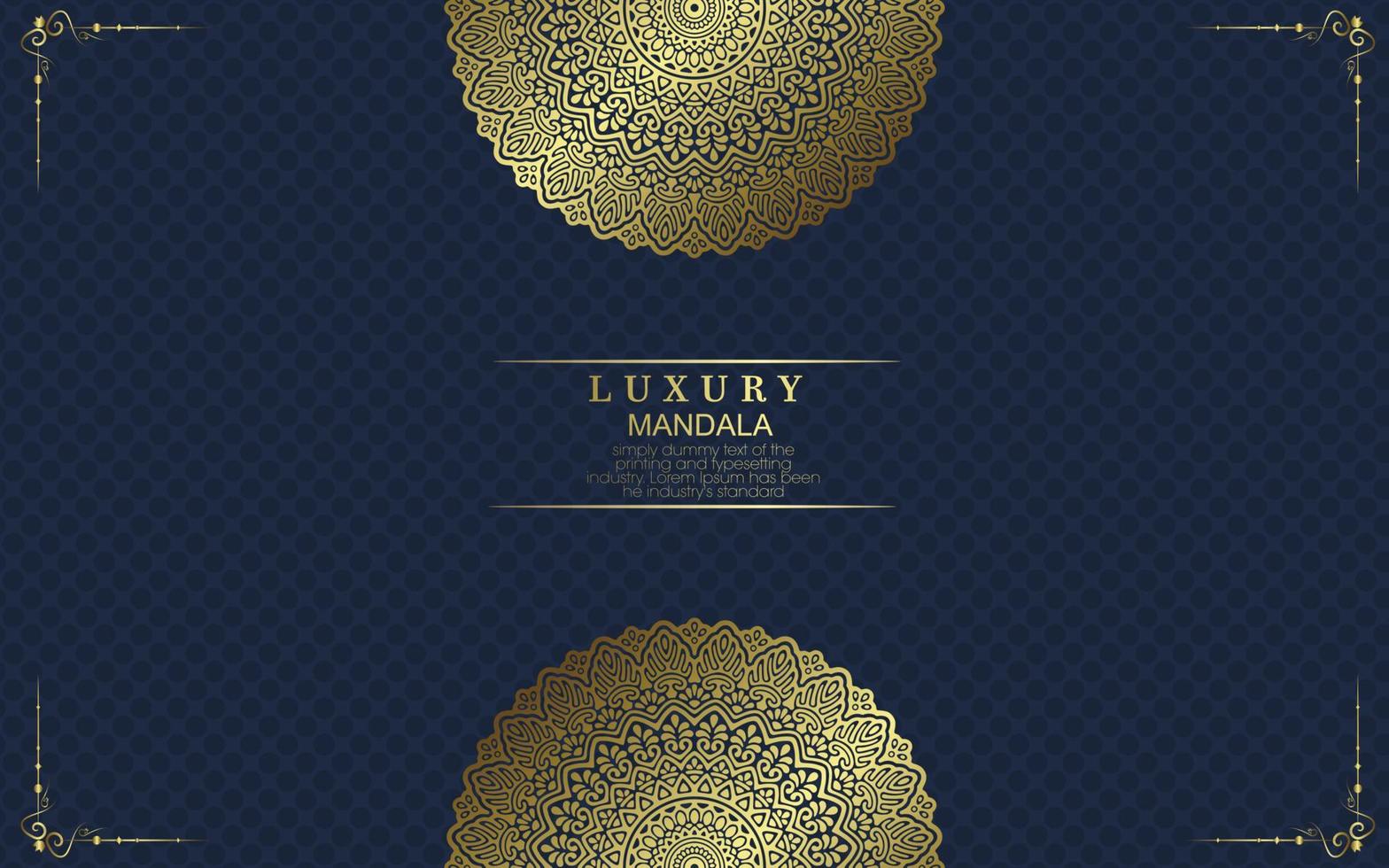 Luxury mandala background with golden arabesque pattern Arabic Islamic east style. Ramadan Style Decorative mandala. Mandala for print, poster, cover, brochure, flyer, banner vector