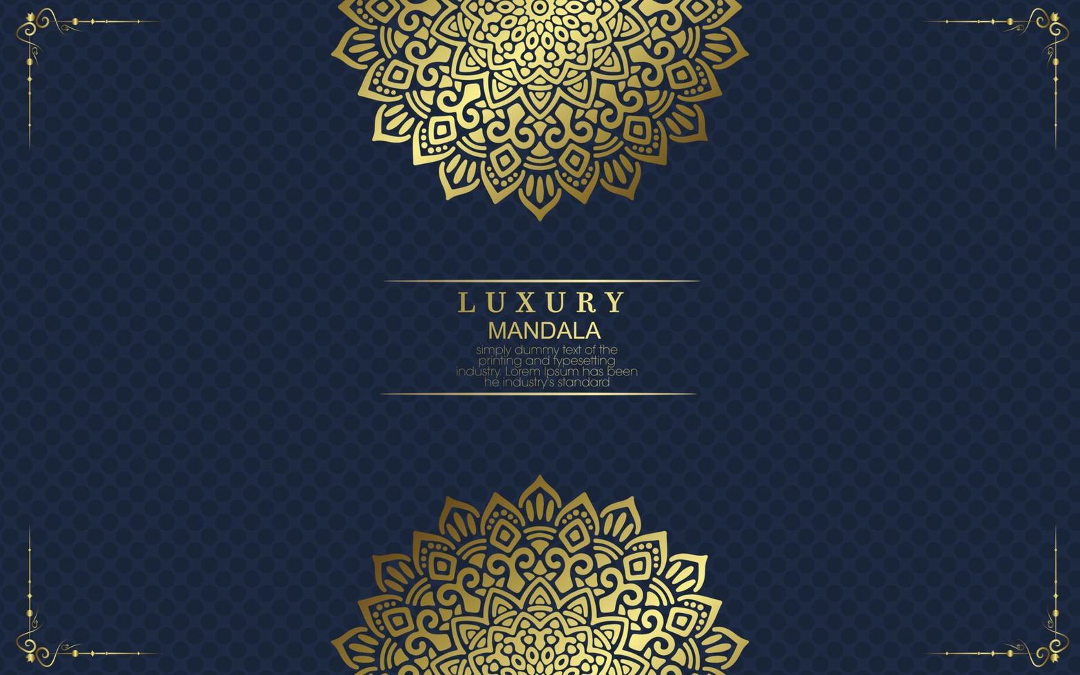 Mandala template with elegant, classic elements. Great for invitation, flyer, menu, brochure, background vector