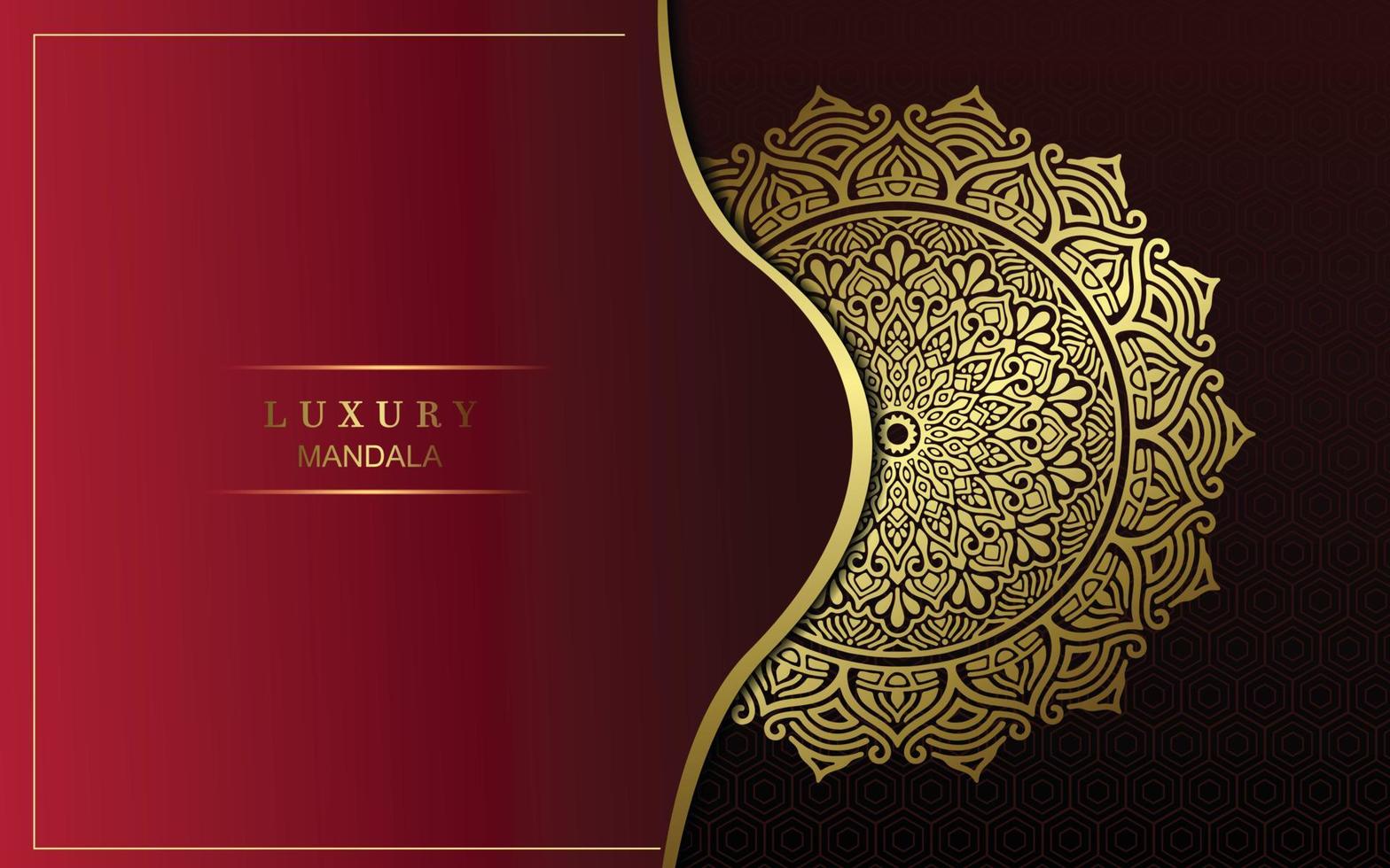 Luxury ornamental mandala background with arabic islamic east pattern style vector