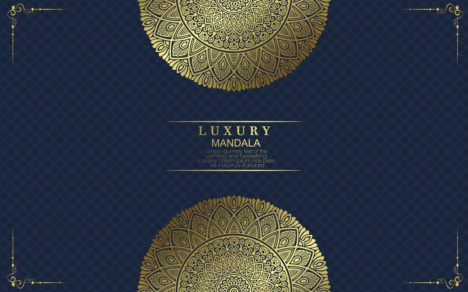 Luxury ornamental mandala background with arabic islamic east pattern style vector