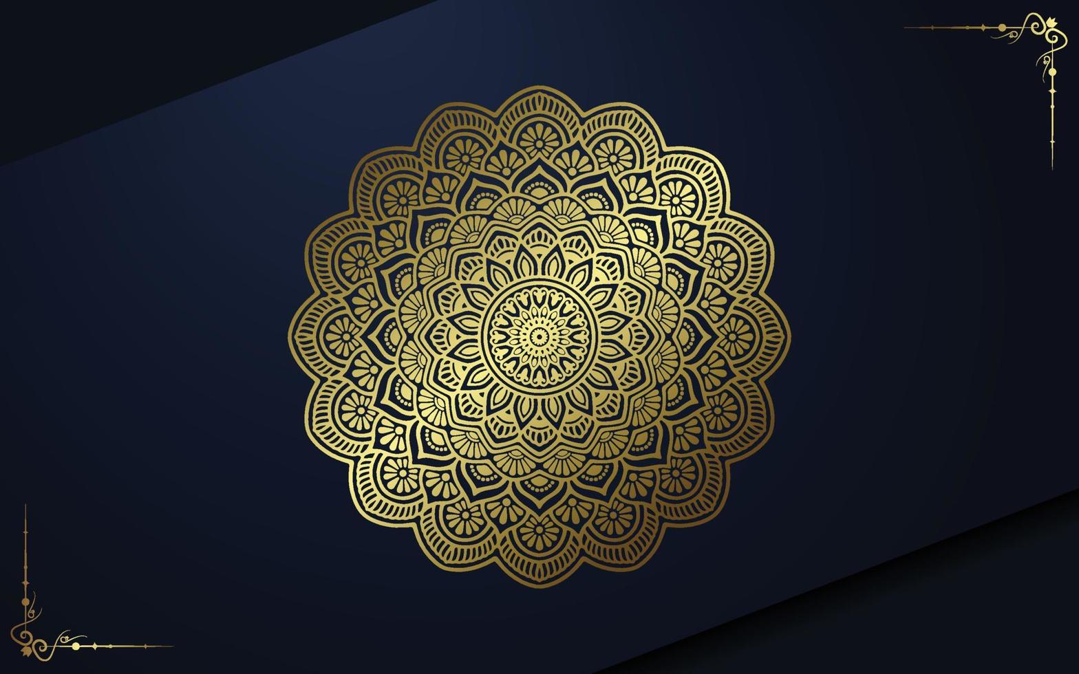 Fondo de mandala ornamental de lujo con estilo de patrón oriental islámico árabe vector