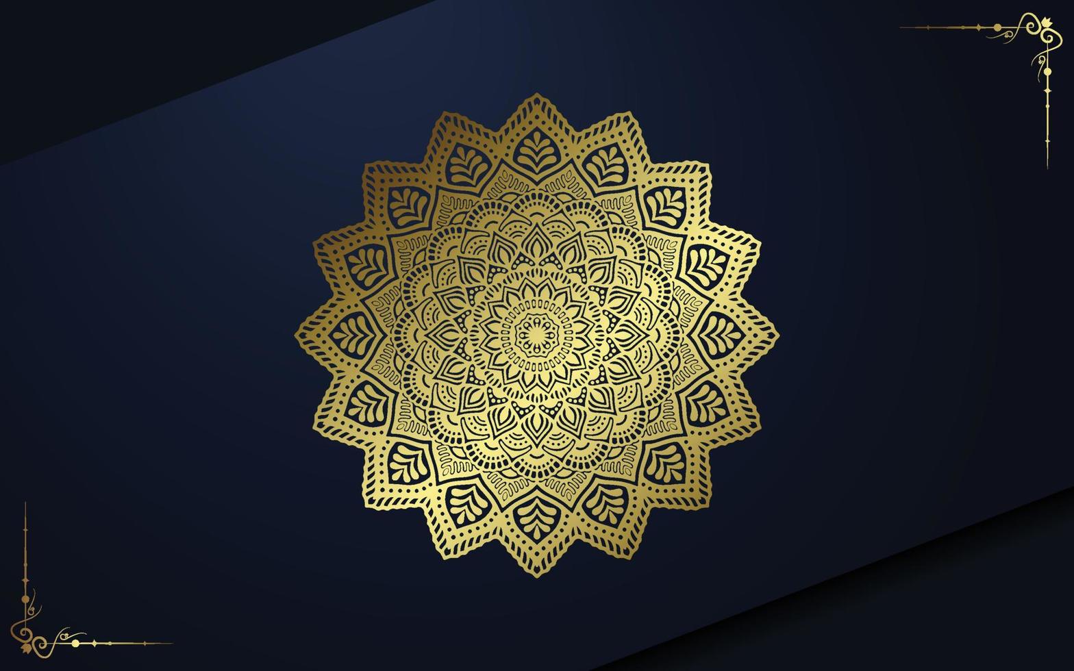 Fondo de mandala ornamental de lujo con estilo de patrón oriental islámico árabe vector