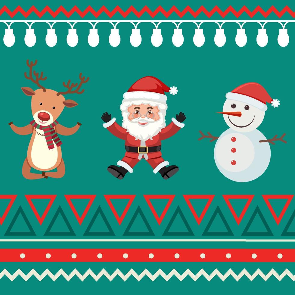 Christmas sweater seamless pattern vector
