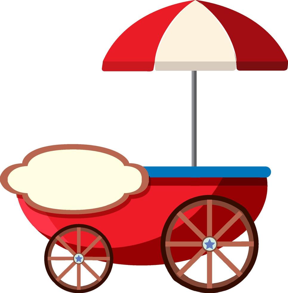 Amusement park trolley isolated vector