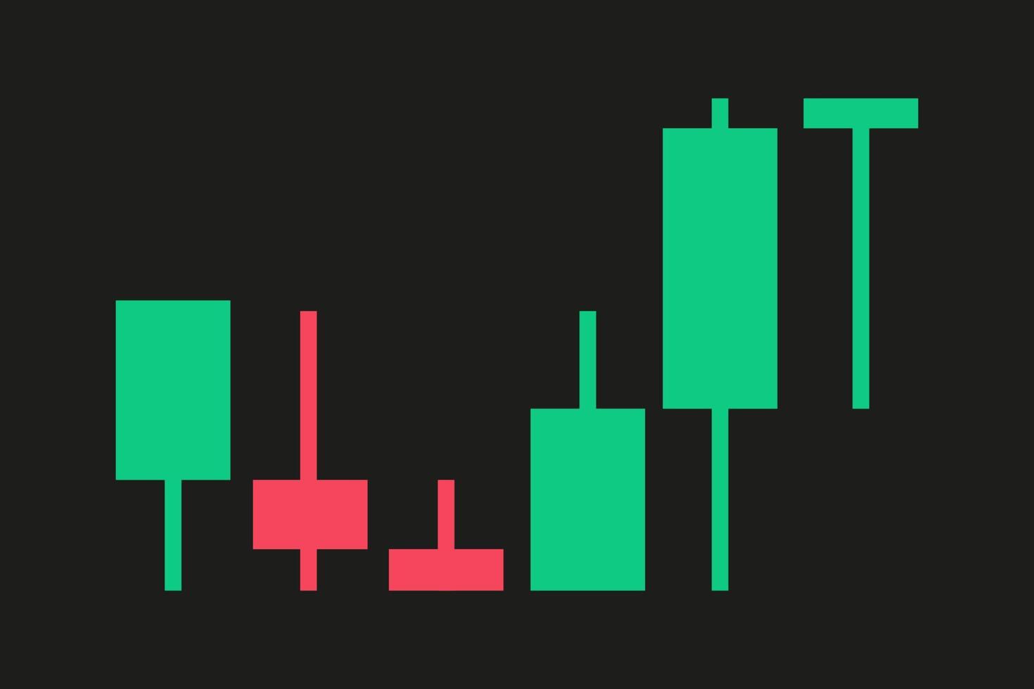 Trading Charts logo. Vector in flat design