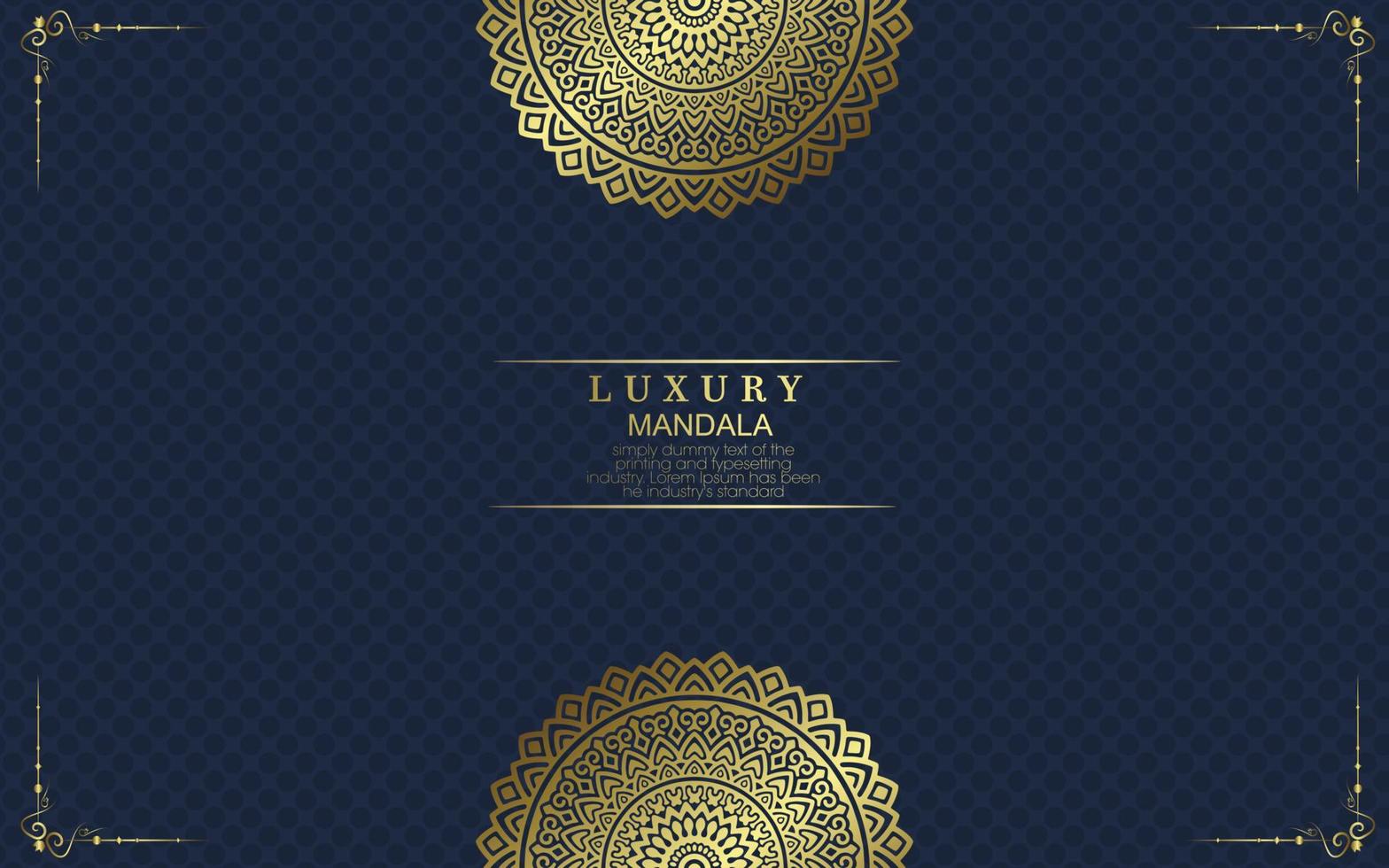 Mandala template with elegant, classic elements. Great for invitation, flyer, menu, brochure, background vector