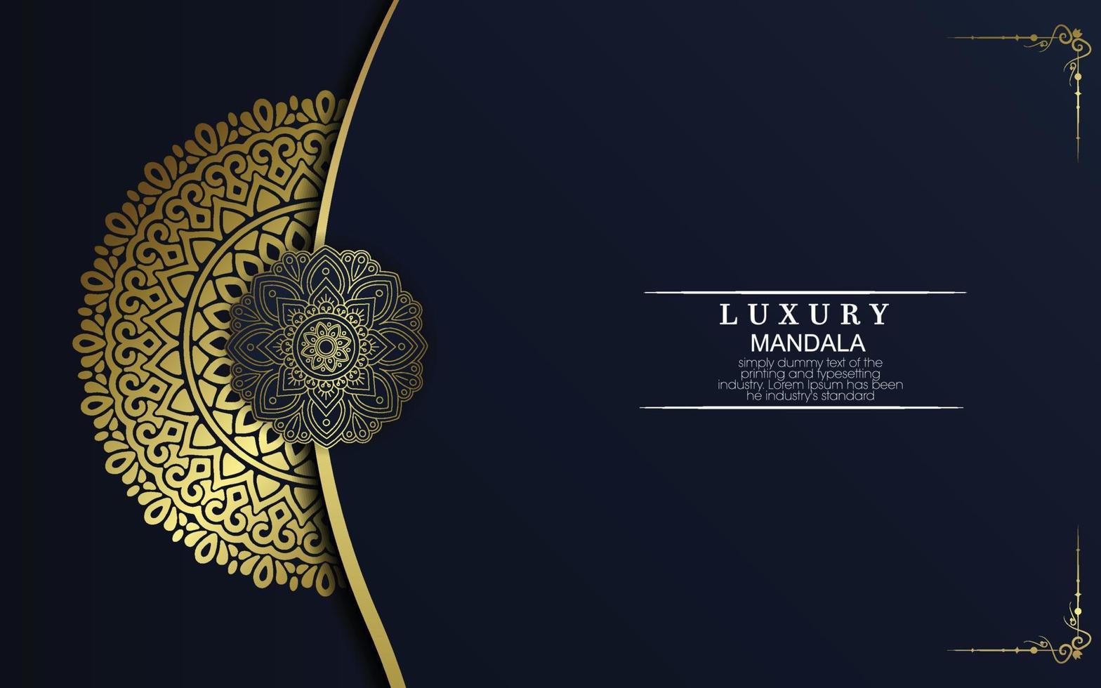 Mandala template with elegant, classic elements. Great for invitation, flyer, menu, brochure, background vector