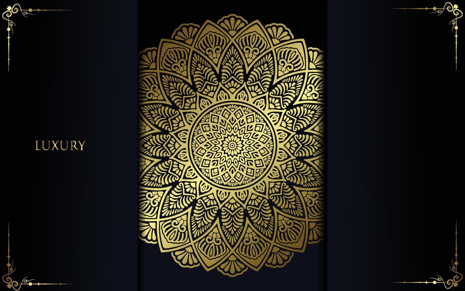 Mandala template with elegant, classic elements. Great for invitation, flyer, menu, brochure, background vector