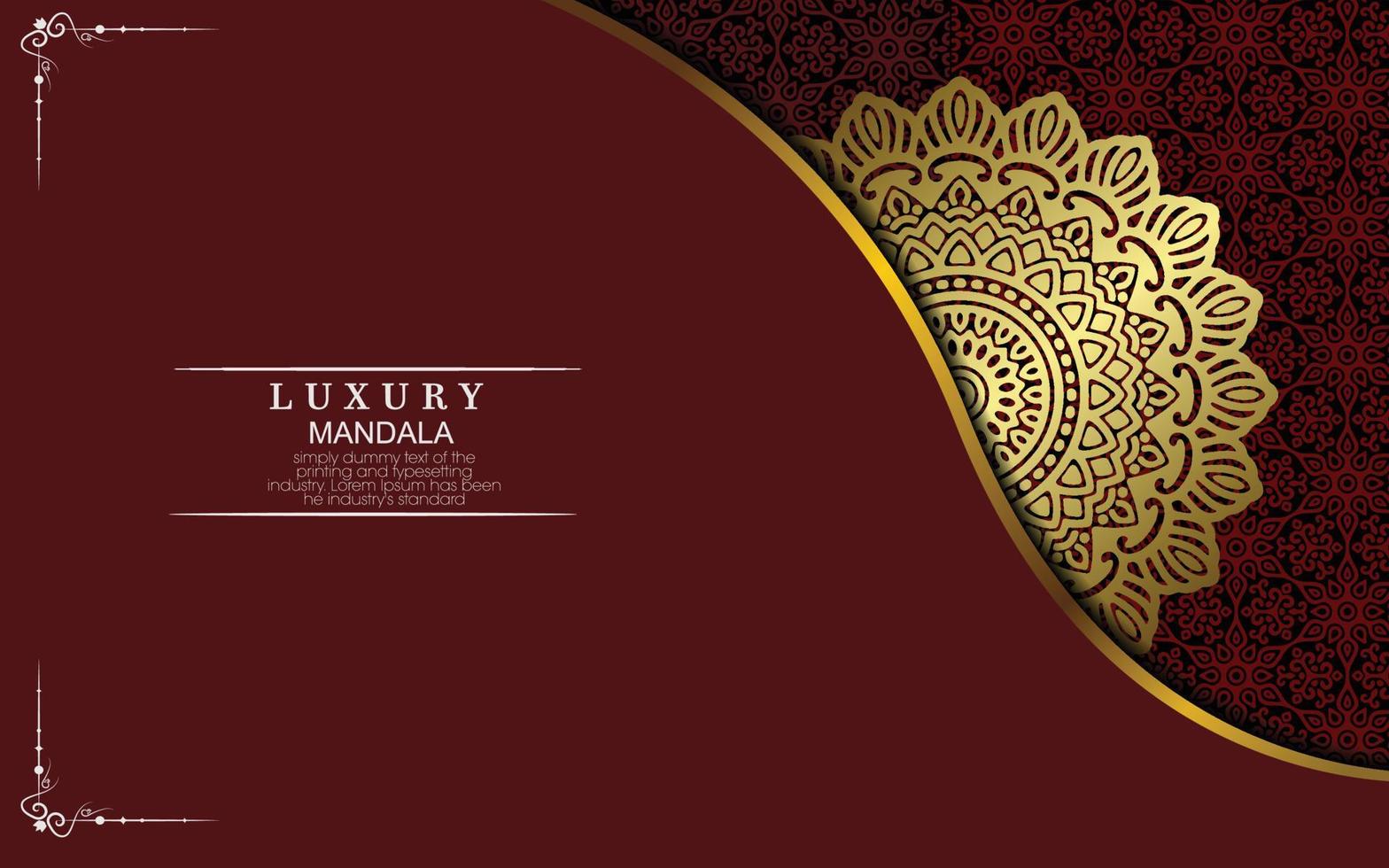 Mandala template with elegant, classic elements. Great for invitation, flyer, menu, brochure, background vector