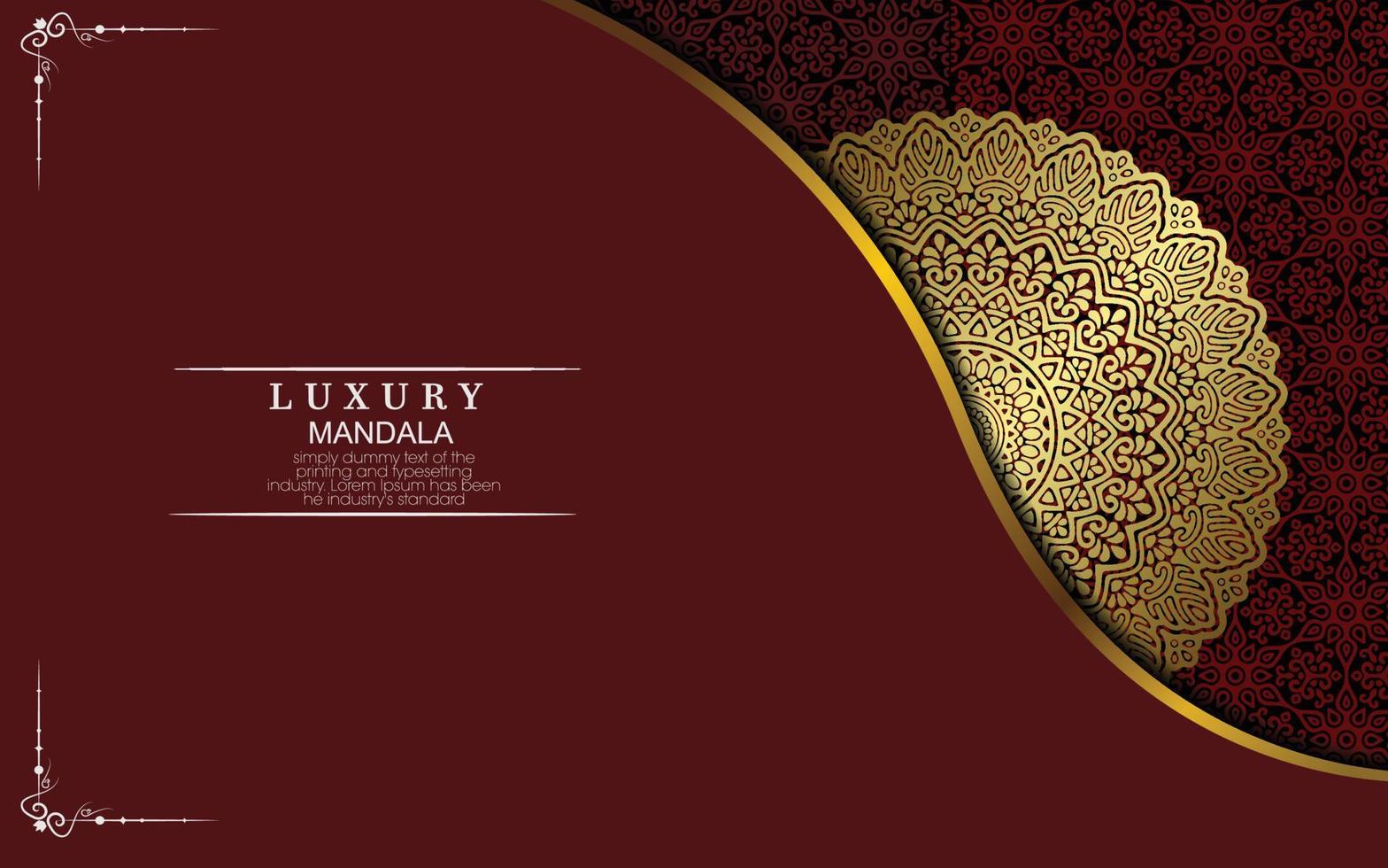 Mandala template with elegant, classic elements. Great for invitation, flyer, menu, brochure, background vector