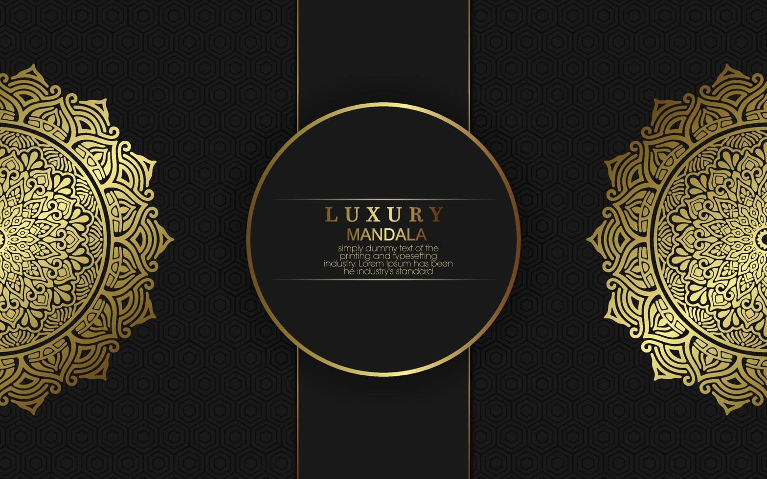 Luxury ornamental mandala background with arabic islamic east pattern style vector