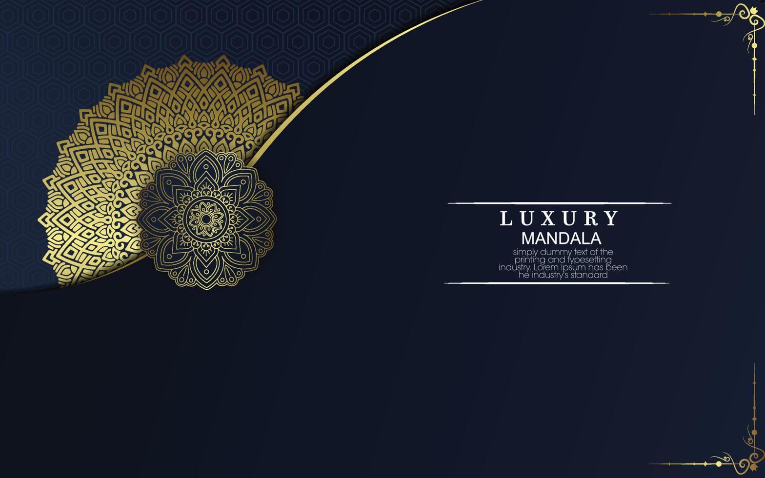 Luxury ornamental mandala background with arabic islamic east pattern style vector