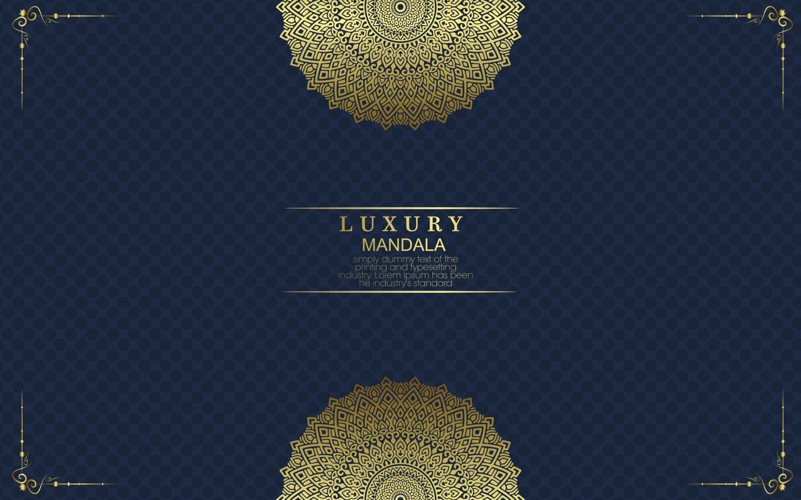 Luxury ornamental mandala background with arabic islamic east pattern style vector