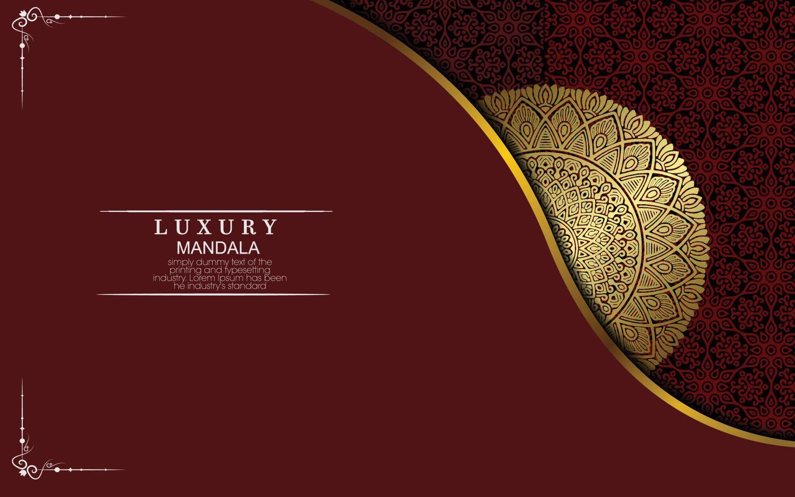 Luxury ornamental mandala background with arabic islamic east pattern style vector