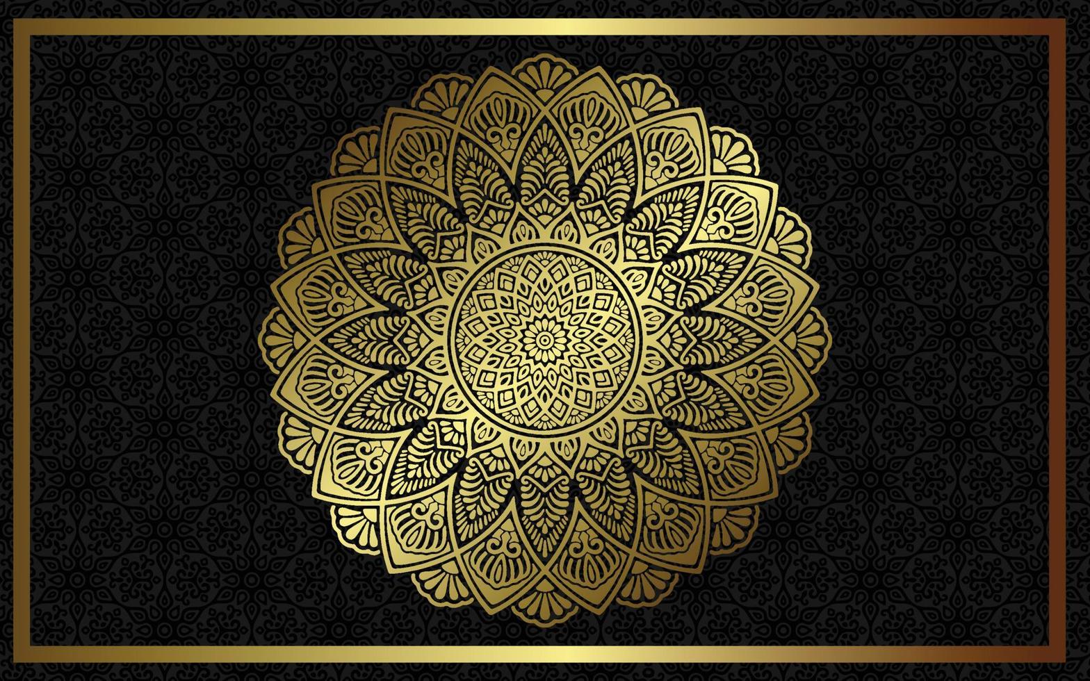 Fondo de mandala ornamental de lujo con estilo de patrón oriental islámico árabe vector