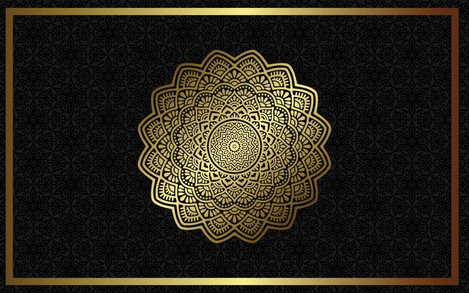 Fondo de mandala ornamental de lujo con estilo de patrón oriental islámico árabe vector