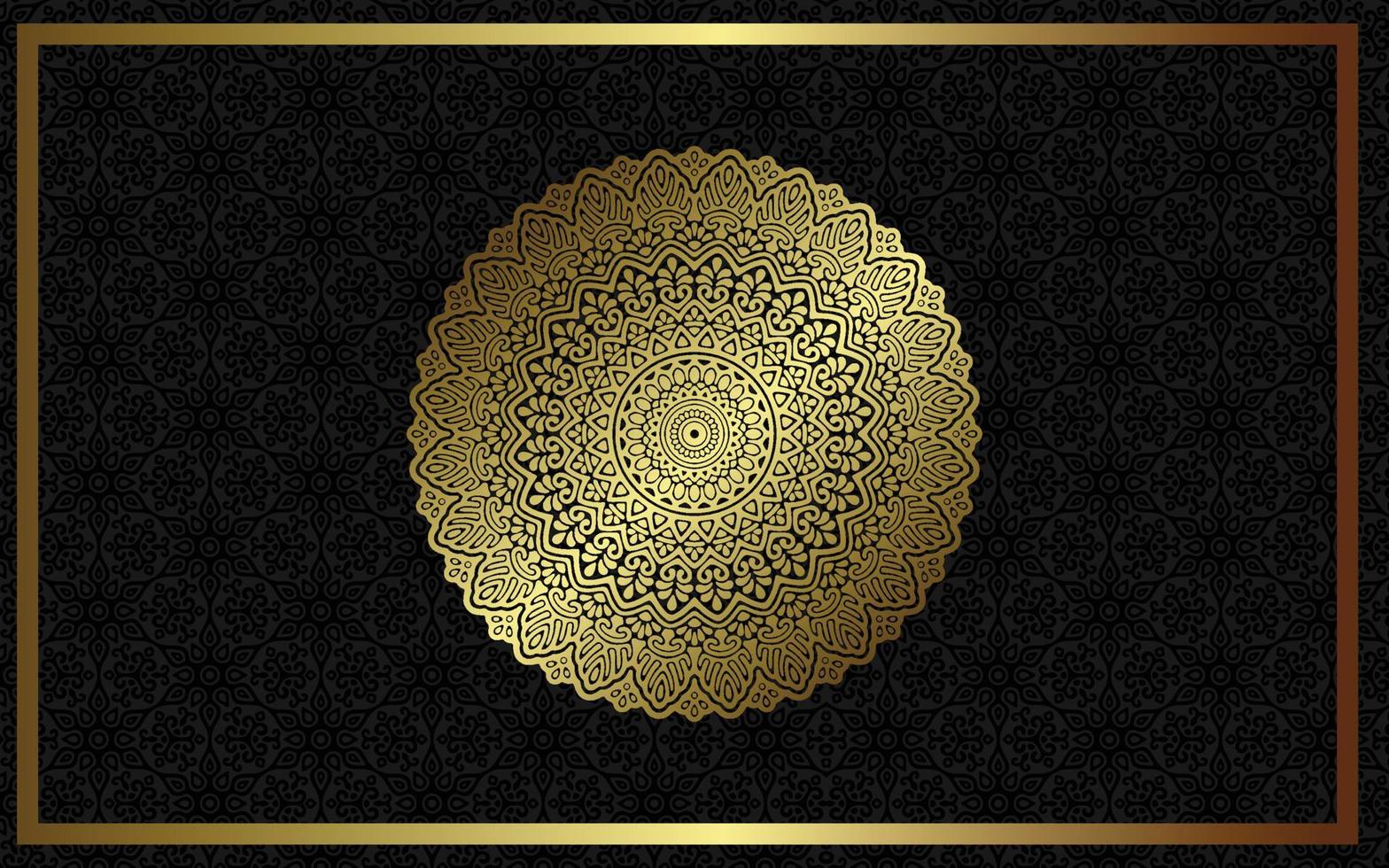 Luxury mandala background with golden arabesque pattern Arabic Islamic east style. Ramadan Style Decorative mandala. Mandala for print, poster, cover, brochure, flyer, banner vector