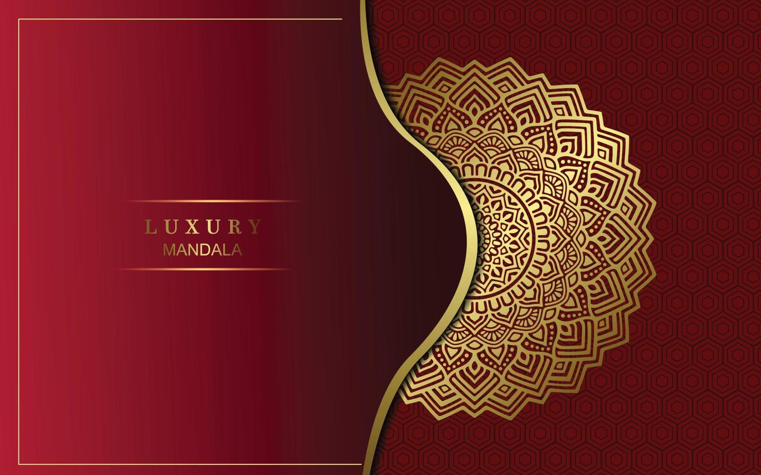 Luxury mandala background with golden arabesque pattern Arabic Islamic east style. Ramadan Style Decorative mandala. Mandala for print, poster, cover, brochure, flyer, banner vector