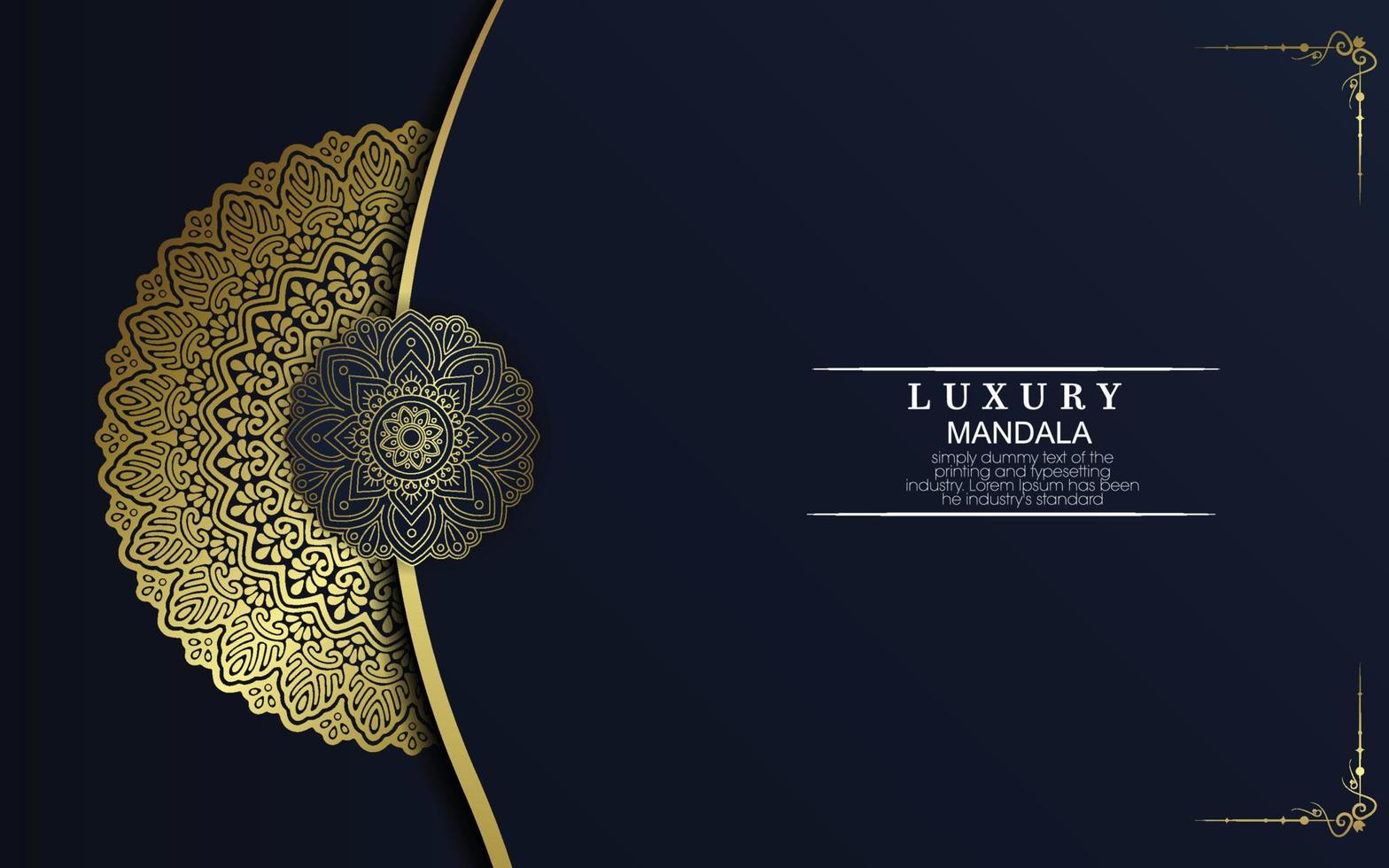 Mandala template with elegant, classic elements. Great for invitation, flyer, menu, brochure, background vector